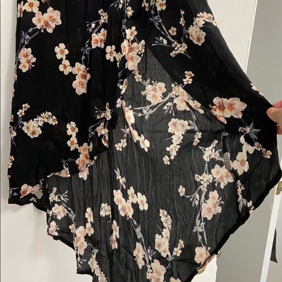 American Eagle Floral Print Maxi Wrap Skirt - Picture 7 of 8